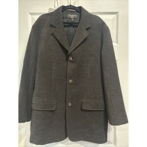 Tommy Bahama Jacket Mens L Blazer Island Soft Silk Wool Italy Sport Coat Black